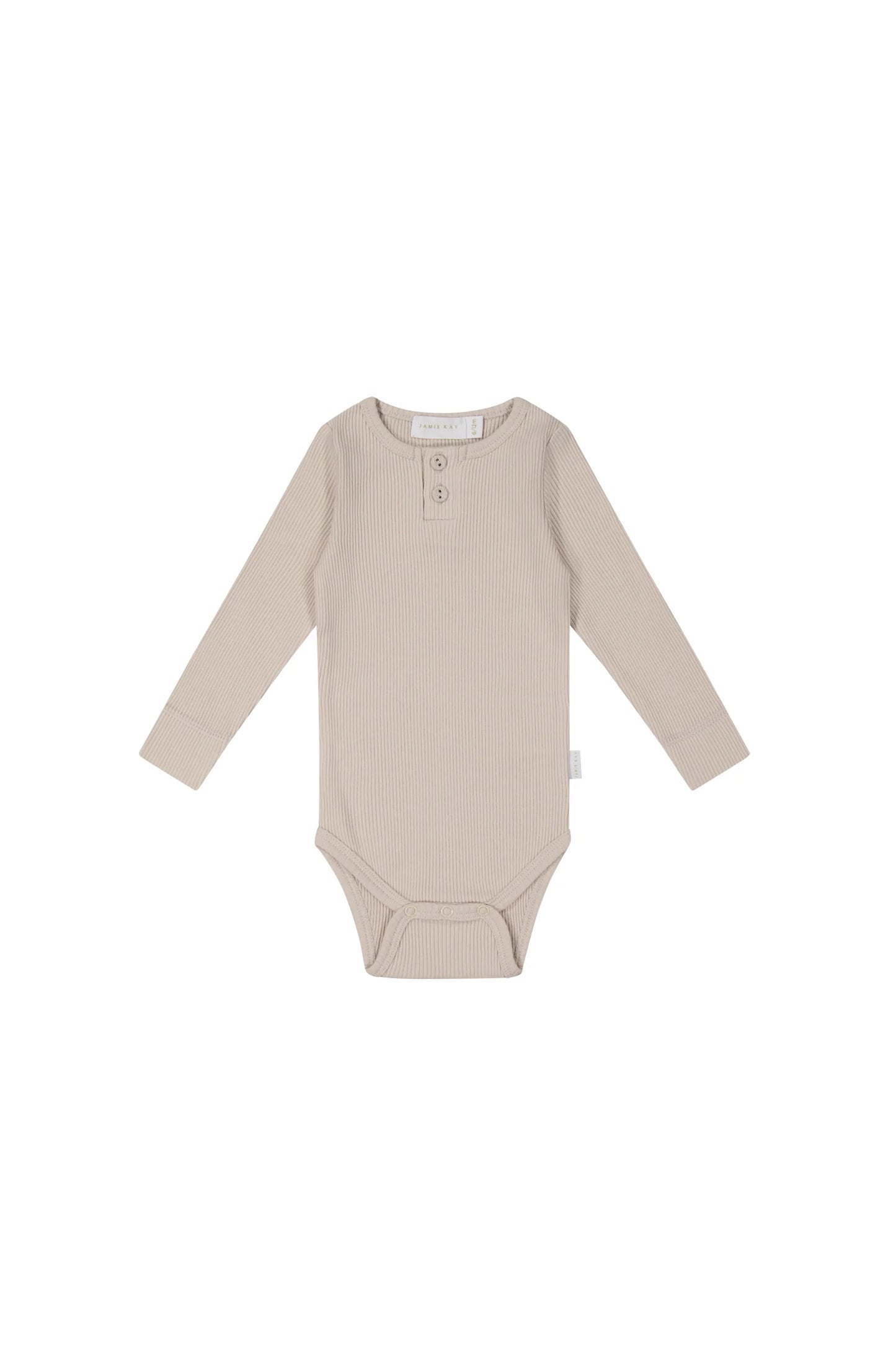 Organic Cotton Babygrow - Rose Fine Rib