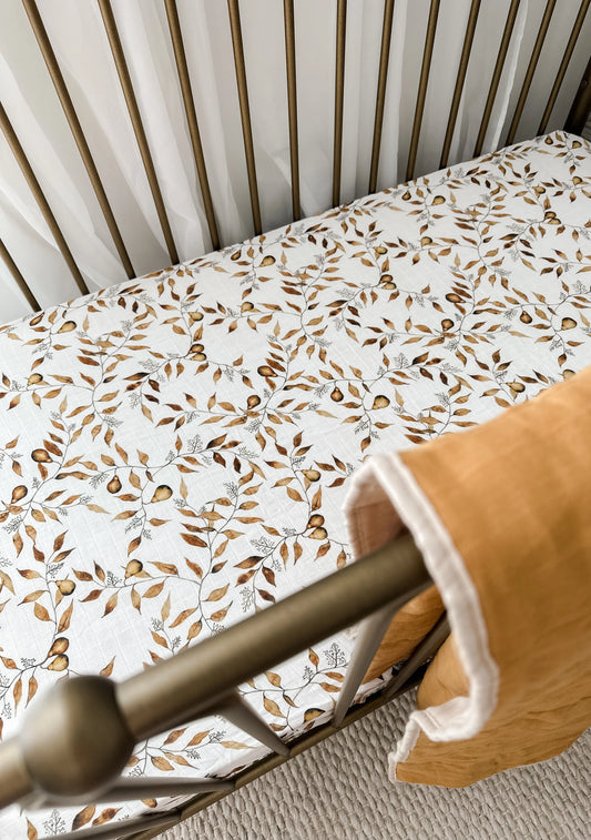 D'Anjou Pear Fitted Cot Sheet